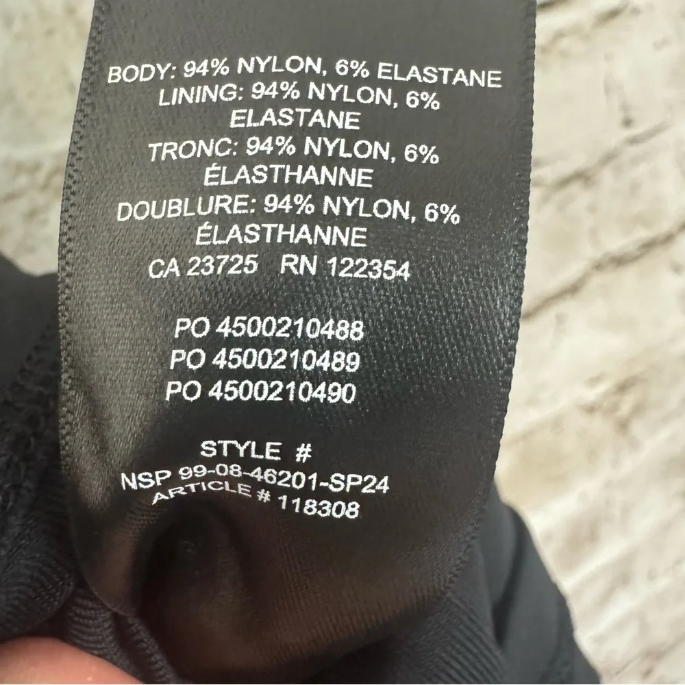 Contour Aritzia Mini Tube Dress Strapless Black Medium Nylon Elastane Women's M - Picture 8 of 12